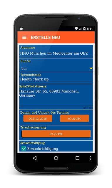 Arzttermin Erinnerung Lite截图8