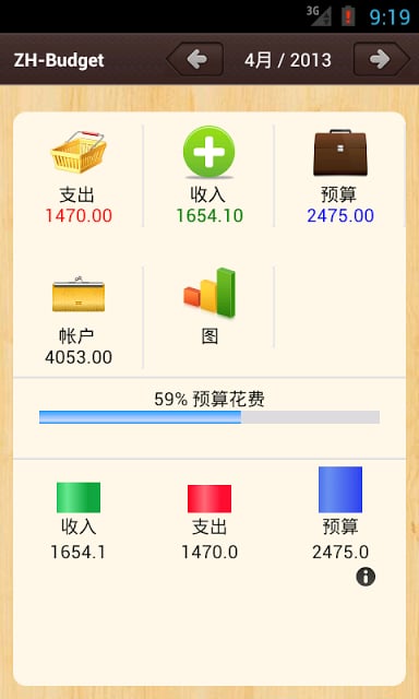 家庭预算 Light截图2