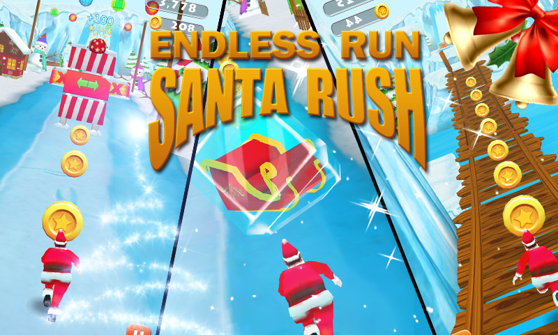 Endless Run Santa Rush截图2