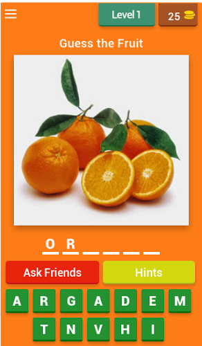 Fruits Name Quiz截图1