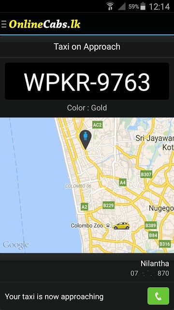 Online Cabs - Taxi Sri Lanka截图6