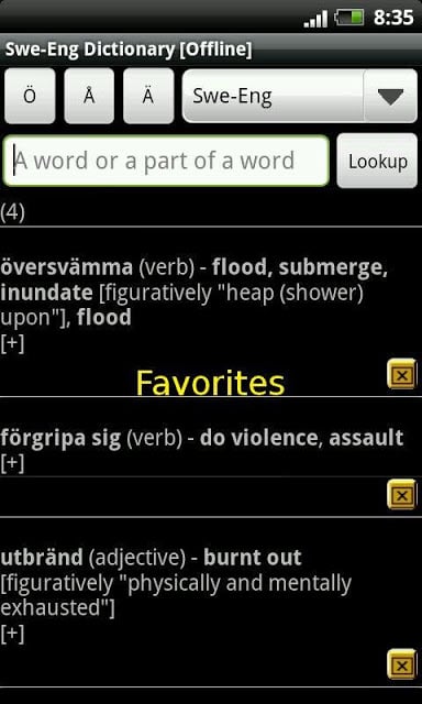 Swedish-English Dictionary截图4
