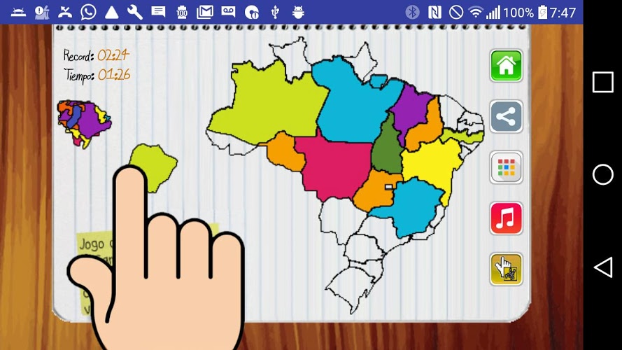 Jogo Mapa do Brasil截图5