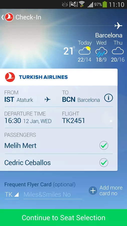 Turkish Airlines截图3