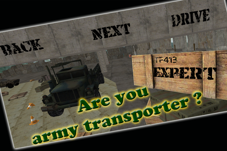 Army Trucker Transporter 3D截图3