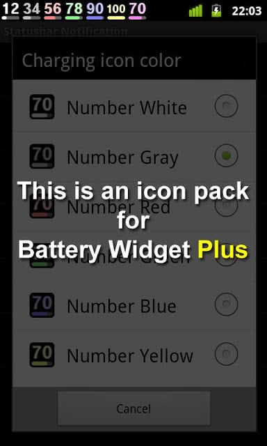 Battery Widget Icon Pack 4截图1