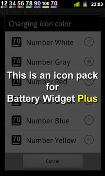 Battery Widget Icon Pack 4截图