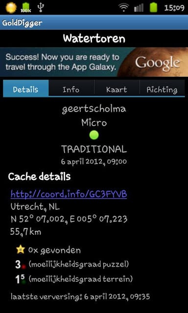 GoldDigger (Geocaching)截图5