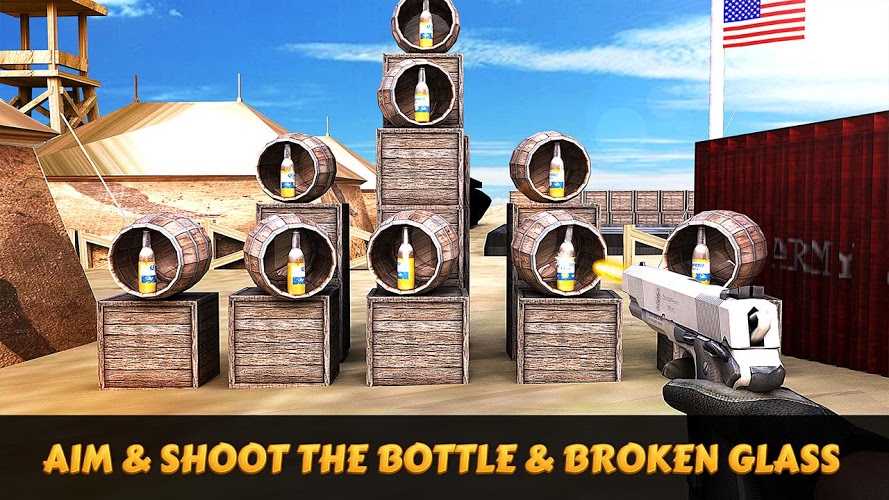 Sniper 3D Bottle Shooting截图1
