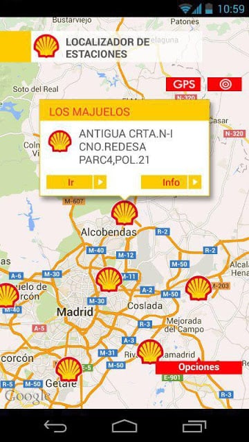 Shell, Estaciones de Servicio.截图4