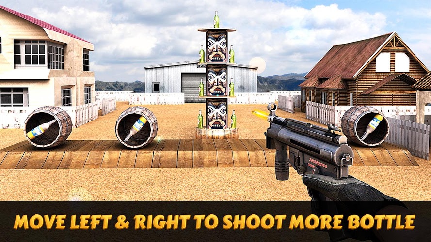 Sniper 3D Bottle Shooting截图4