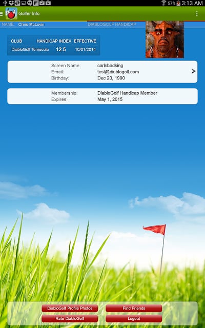 DiabloGolf Golf Handicap Track截图5