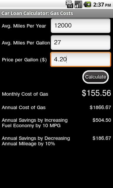 Car Loan Calculator Free截图4