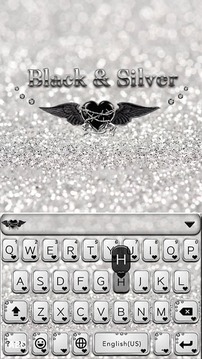 Black &amp; Silver Kika Keyboard截图