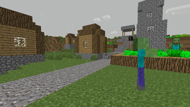 ZombieTown Minecraft Wallpaper截图2