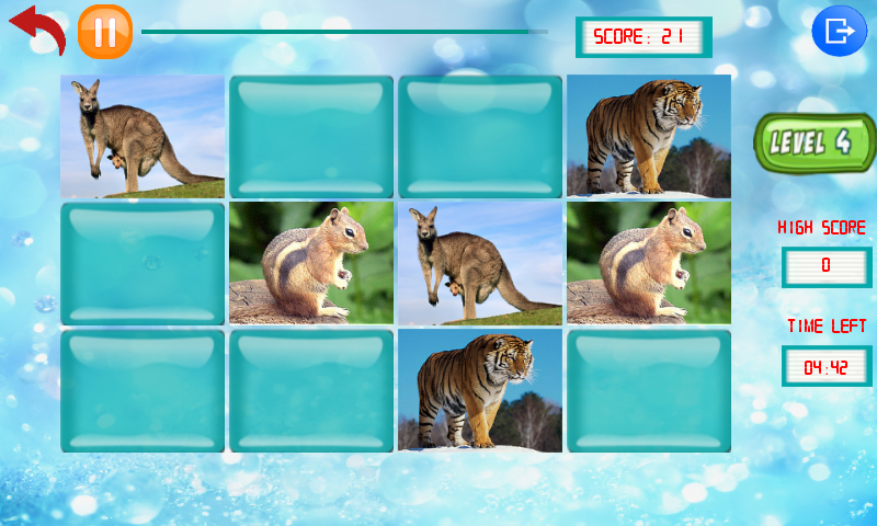 Animal Memory puzzles for Kids截图2