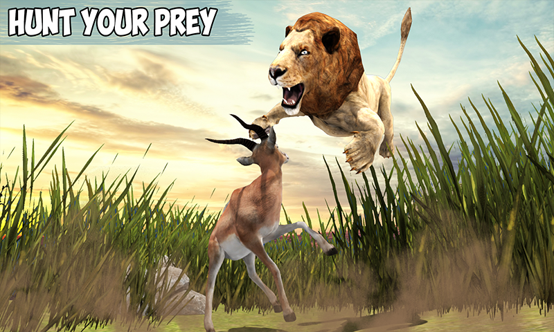 Angry Lion Jungle Survival 3D截图2