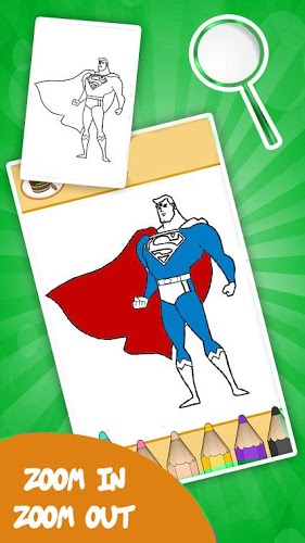 Super Hero Coloring Books截图1