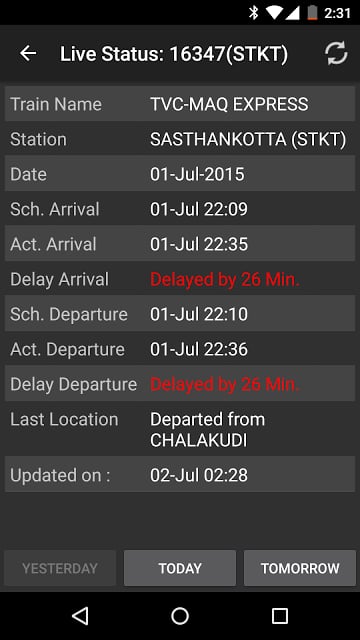 Indian Train Status截图5