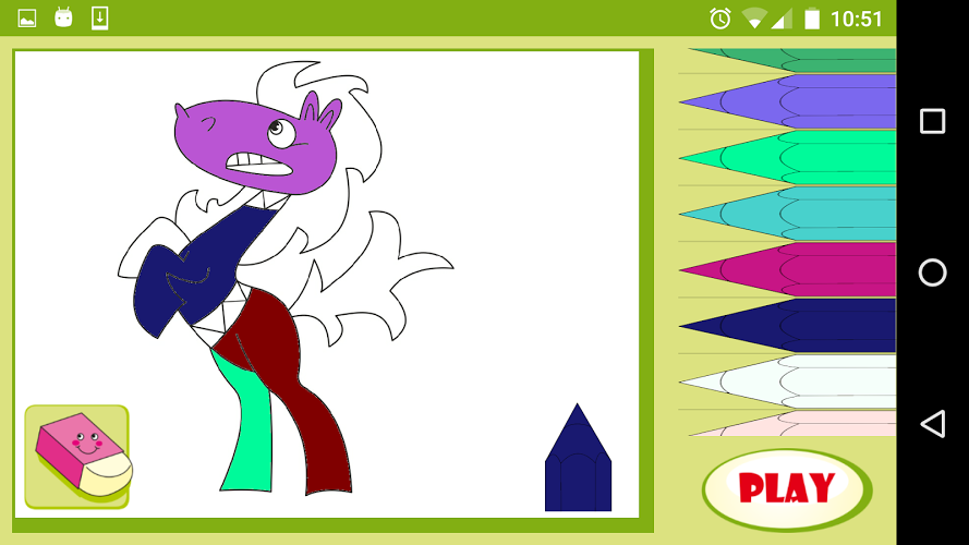 Animated, Live coloring Pony截图4