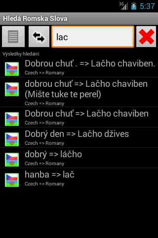 Romany Czech Dictionary截图1