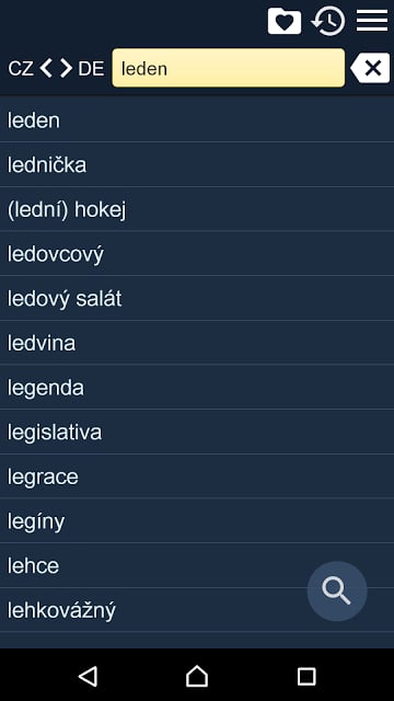 CZ-DE Dictionary Free截图2