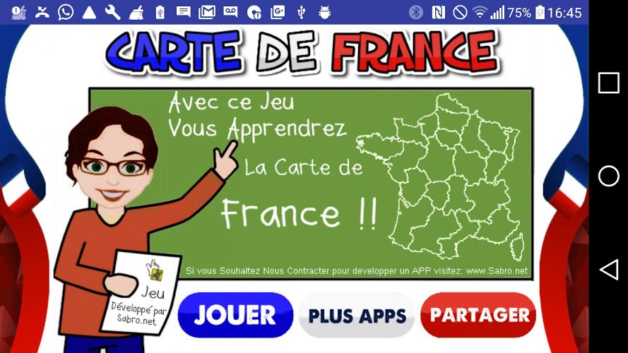 Carte de France Jeu截图4
