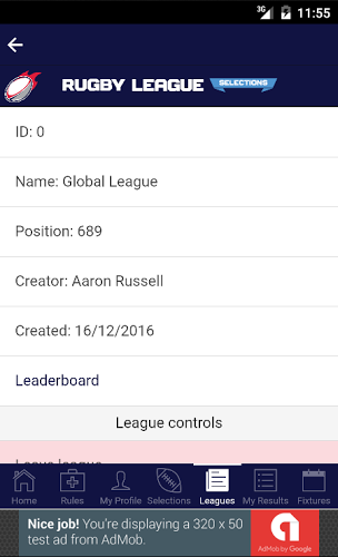 Rugby League Selections截图3
