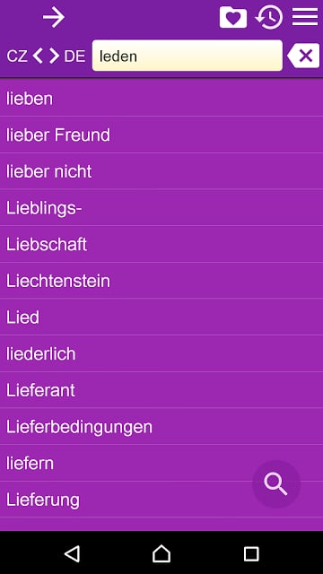 CZ-DE Dictionary Free截图3
