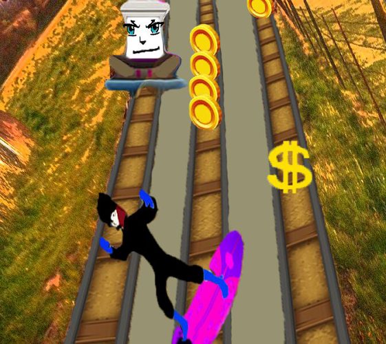 Subway Stickman Run Surfer截图1