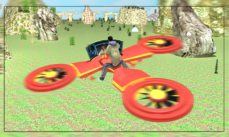 Flying Hovercraft Bike 3D截图1