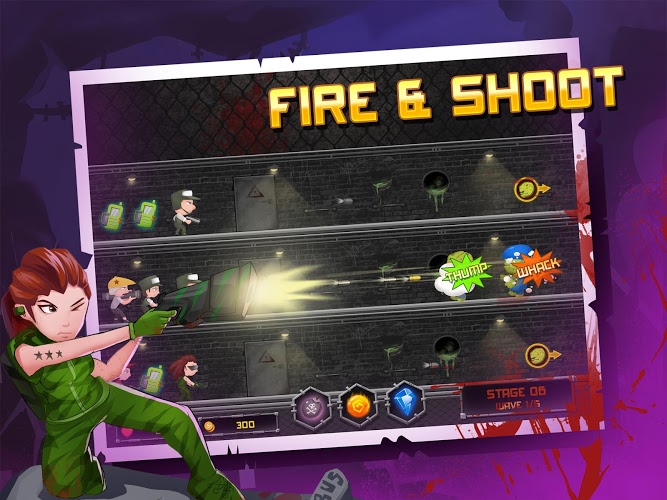 Heroes & Zombies: Fire & Shoot截图1