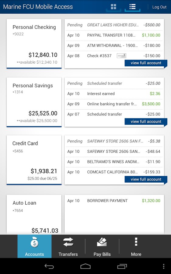 Marine FCU Mobile Access截图4