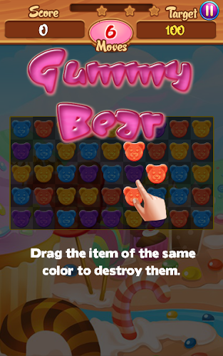 Gummy Bear Crush Match截图1