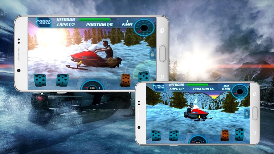 Snow Mobile Winter Racing King截图1