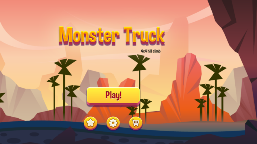 Monster Truck Hill Racing Game截图4