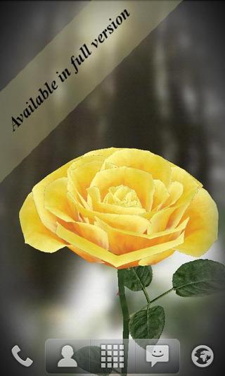 3D Rose Live Wallpaper Free截图1