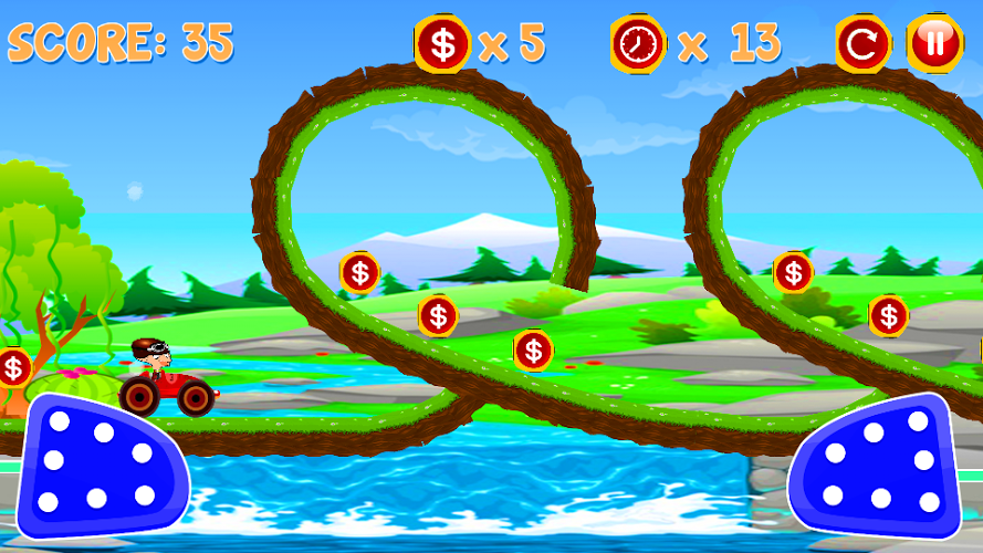 Angry Bean Hill Climb Racing截图1