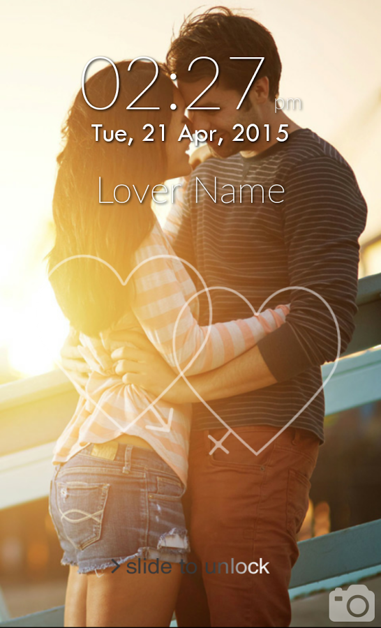 Couple Photo Lock Screen截图6