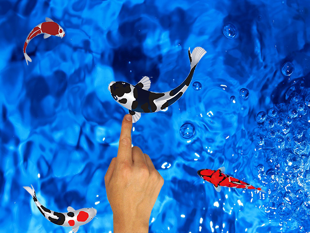 Koi Fishing Fingers Game截图5