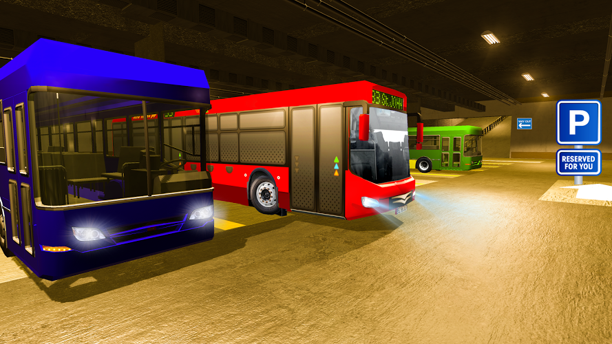 Coach Bus Parking Simulator 3D截图1