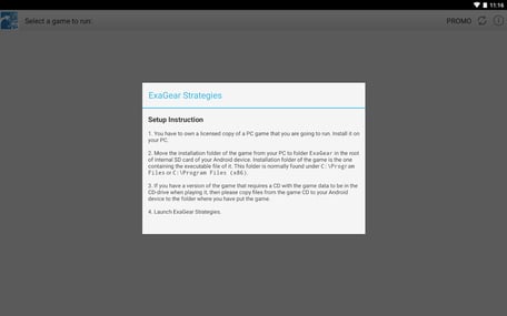 ExaGear Strategies - PC games for Android截图1