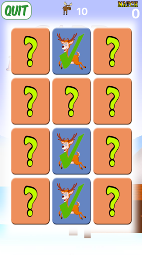 Hunter Deer Match Games Kids截图1