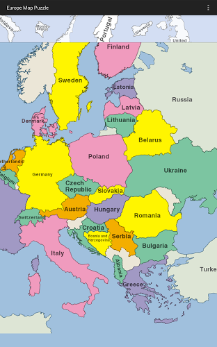 欧洲地图拼图截图4