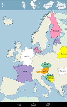 欧洲地图拼图截图