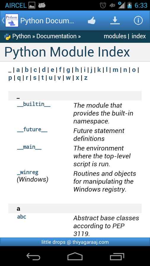 Python Documentation截图2