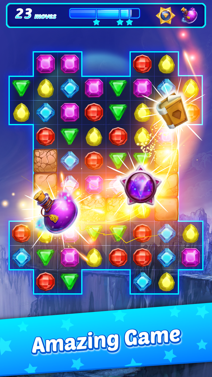 Jewel Pop Matching Gems puzzle截图1