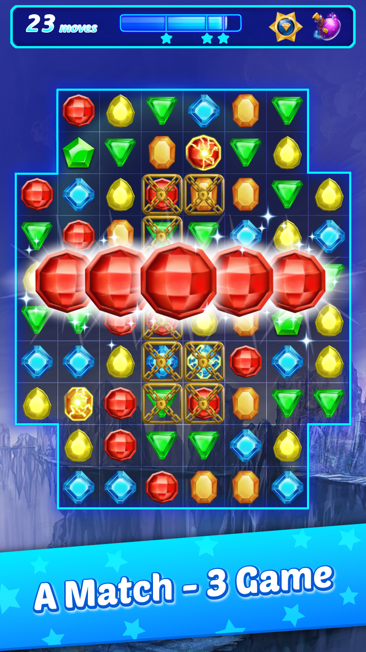 Jewel Pop Matching Gems puzzle截图2