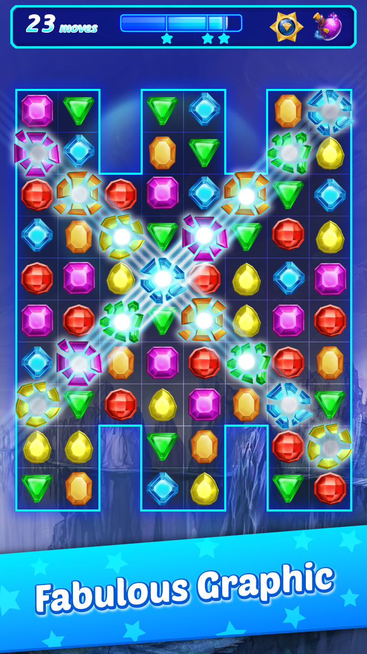 Jewel Pop Matching Gems puzzle截图4