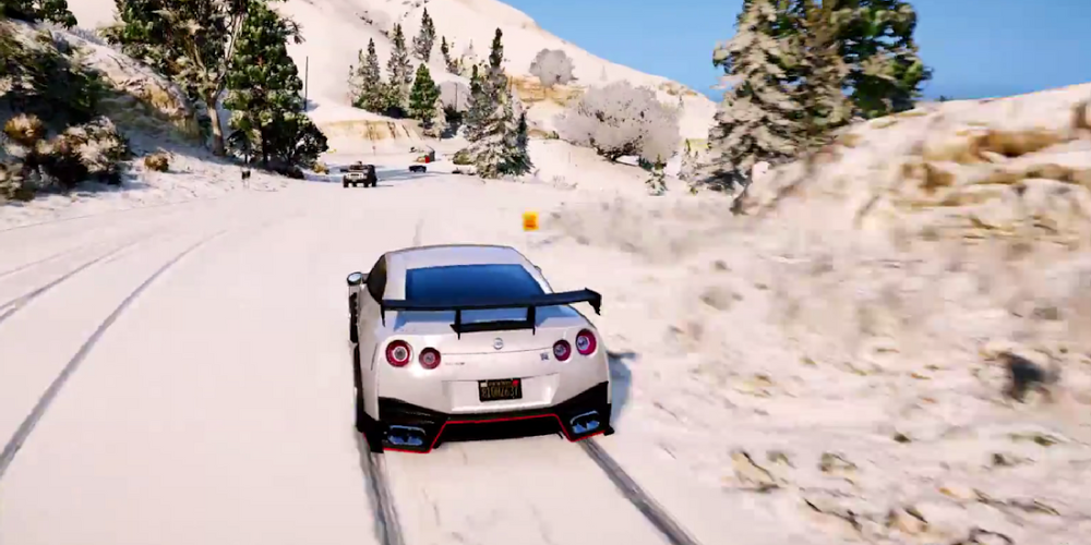 GTR Driving Nissan Winter截图3